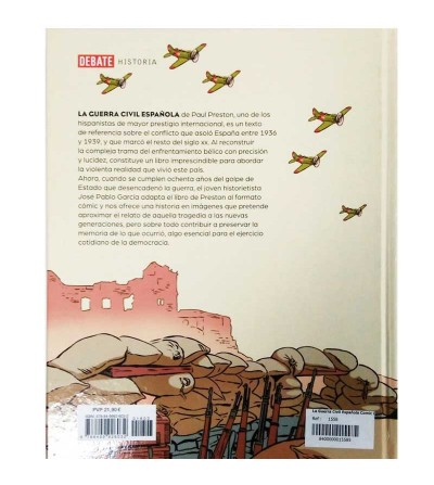 La guerra civil española de Paul Preston (comic) - contraportada