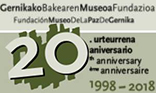 Logo 20 aniversario del Museo de la Paz de Gernika