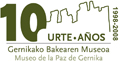 Logo 20 aniversario del Museo de la Paz de Gernika